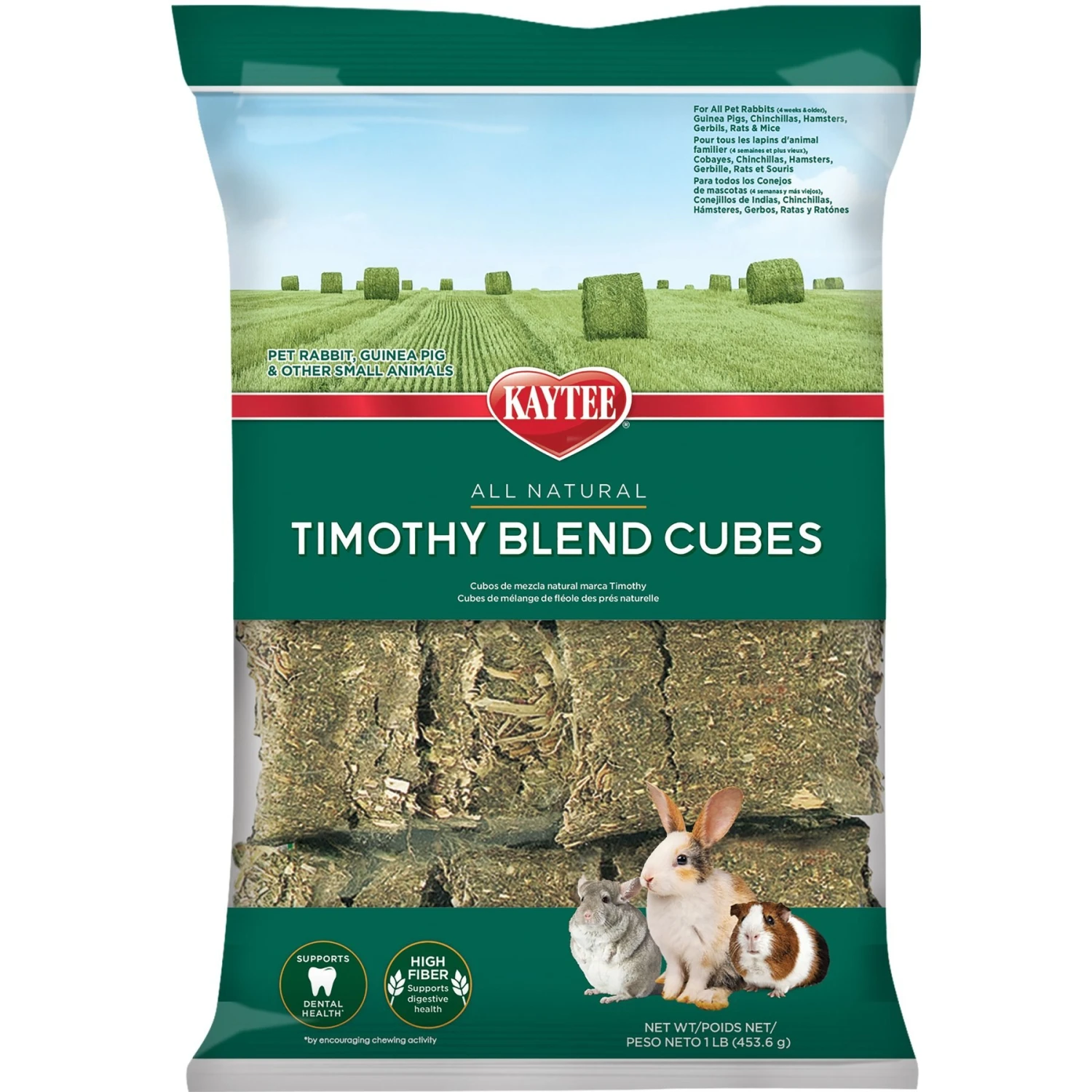 Kaytee Natural Timothy Blend Cubes Small Animal Treats