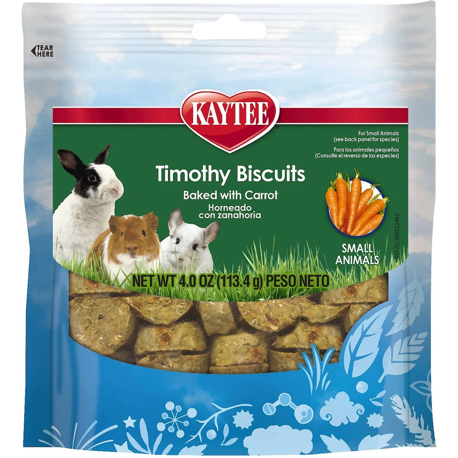Kaytee Baked Carrot Timothy Biscuit Small Animal Treats 1 Kaytee Baked Carrot Timothy Biscuit Small Animal Treats