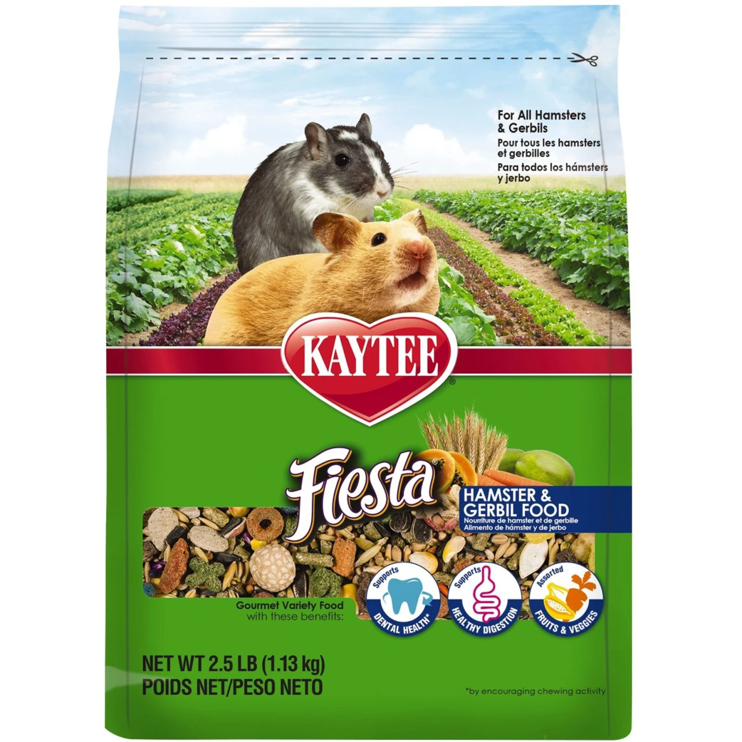 Kaytee Fiesta Gourmet Variety Diet Gerbil & Hamster Food 1 Kaytee Fiesta Gourmet Variety Diet Gerbil & Hamster Food