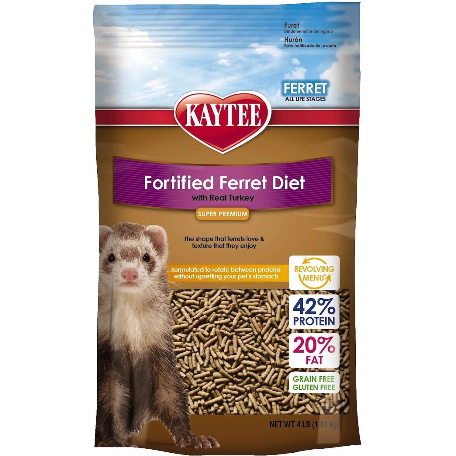 Kaytee Fortified Diet With Real Turkey Ferret Food 1 Kaytee Fortified Diet With Real Turkey Ferret Food
