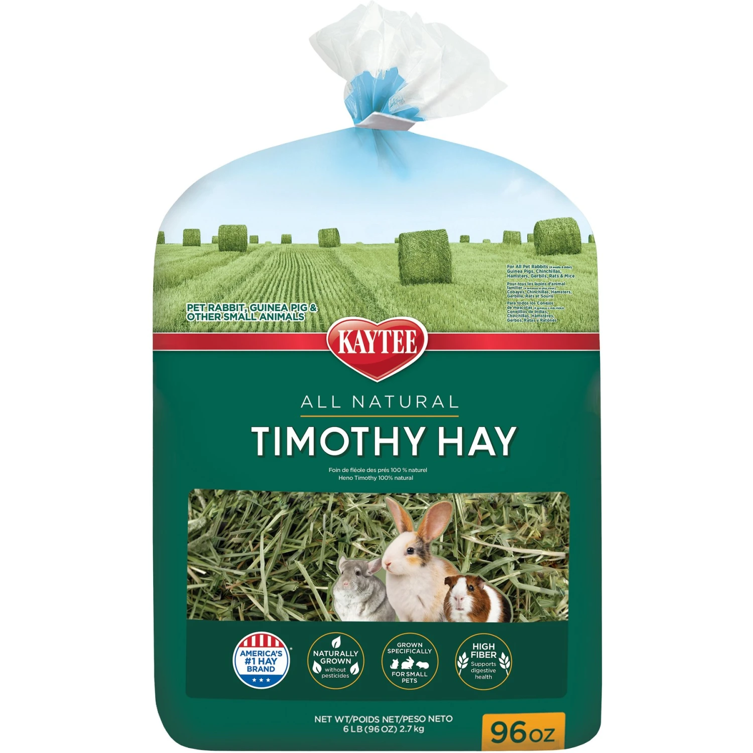 Kaytee Natural Timothy Hay Small Animal Food 1 Kaytee Natural Timothy Hay Small Animal Food