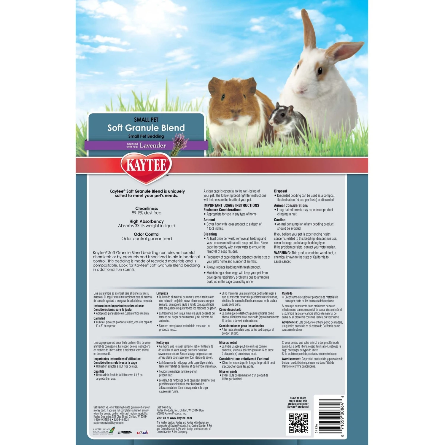 Kaytee Soft Granule Blend Lavender Scented Small Animal Bedding 2 Kaytee Soft Granule Blend Lavender Scented Small Animal Bedding - Image 2