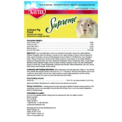 Kaytee Supreme Diet Guinea Pig Food 11 Kaytee Supreme Diet Guinea Pig Food -MiniMates Shop 95576 PT5. AC SS1800 V1693419713