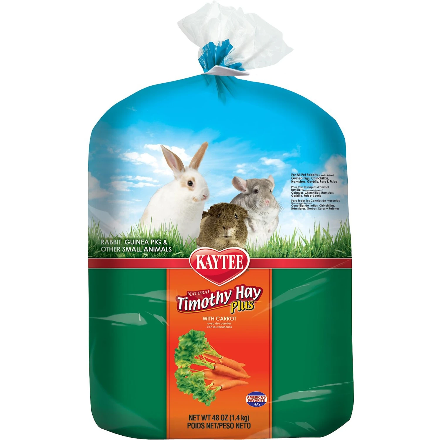 Kaytee Timothy Hay Plus Carrots Small Animal Food 1 Kaytee Timothy Hay Plus Carrots Small Animal Food
