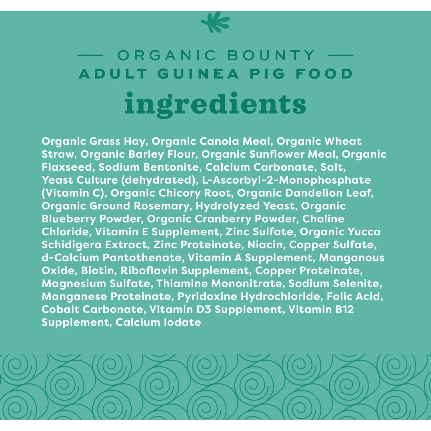 Oxbow Organic Bounty Adult Guinea Pig Food 4 Oxbow Organic Bounty Adult Guinea Pig Food - Image 4