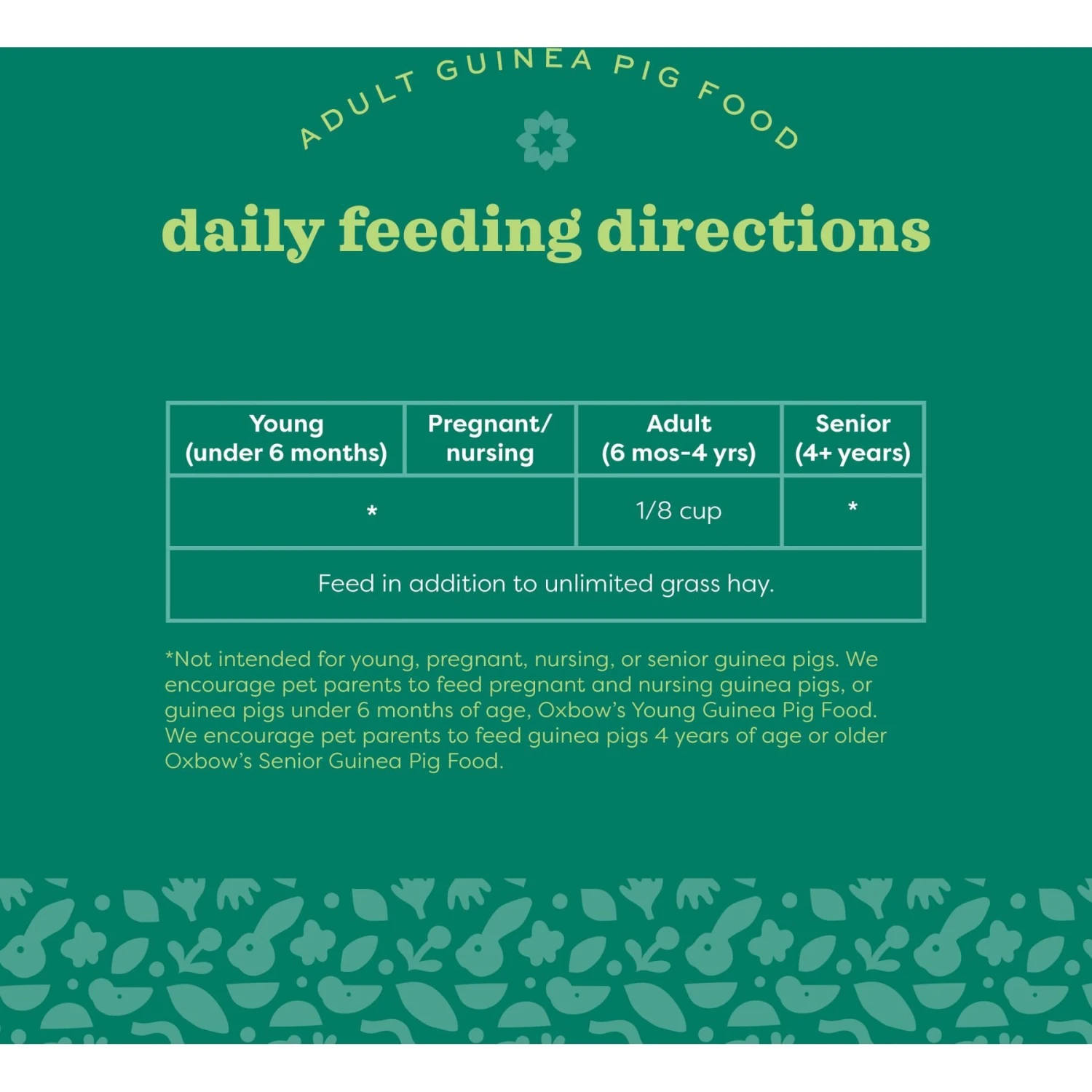 Oxbow Organic Bounty Adult Guinea Pig Food 6 Oxbow Organic Bounty Adult Guinea Pig Food - Image 6