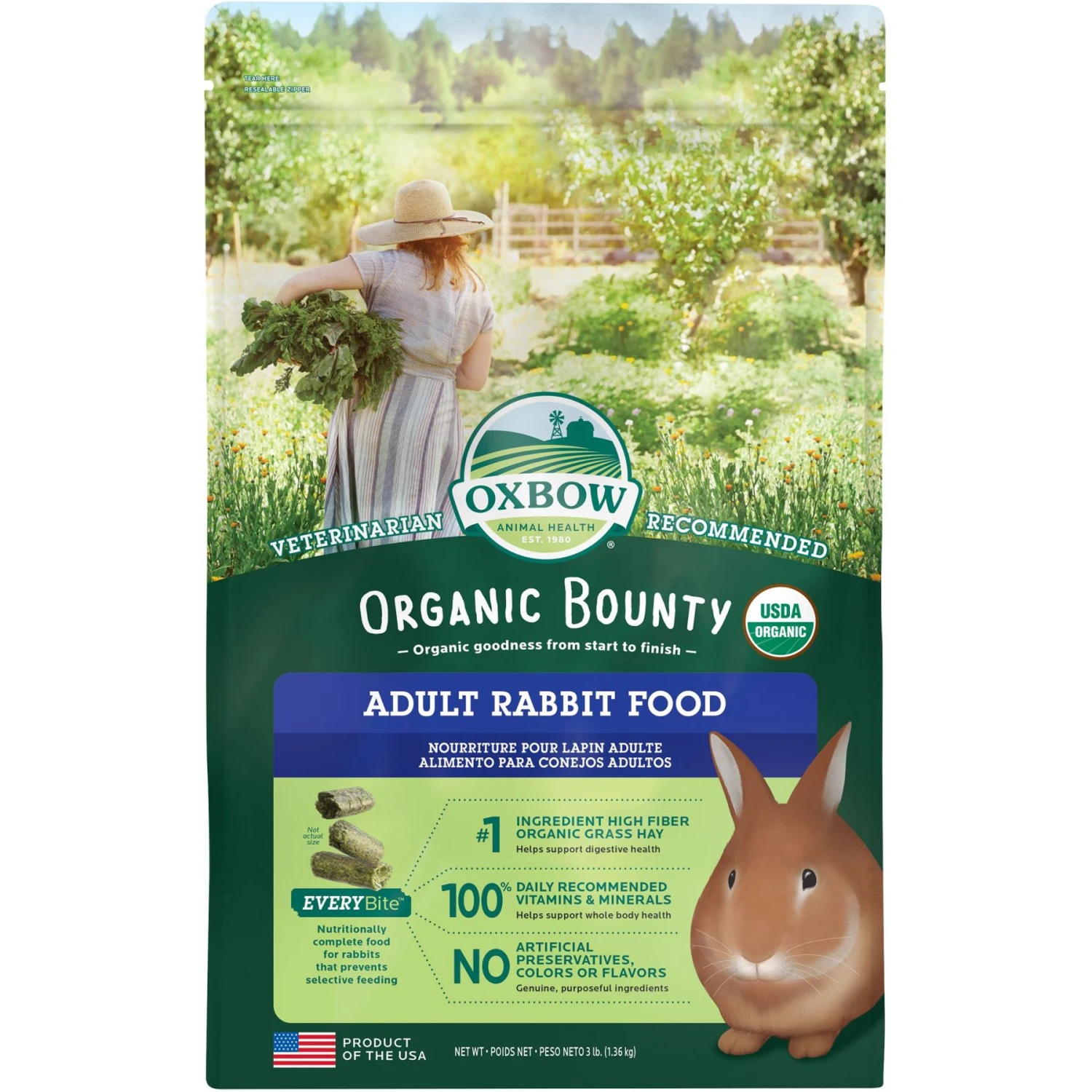 Oxbow Organic Bounty Adult Rabbit Food 1 Oxbow Organic Bounty Adult Rabbit Food