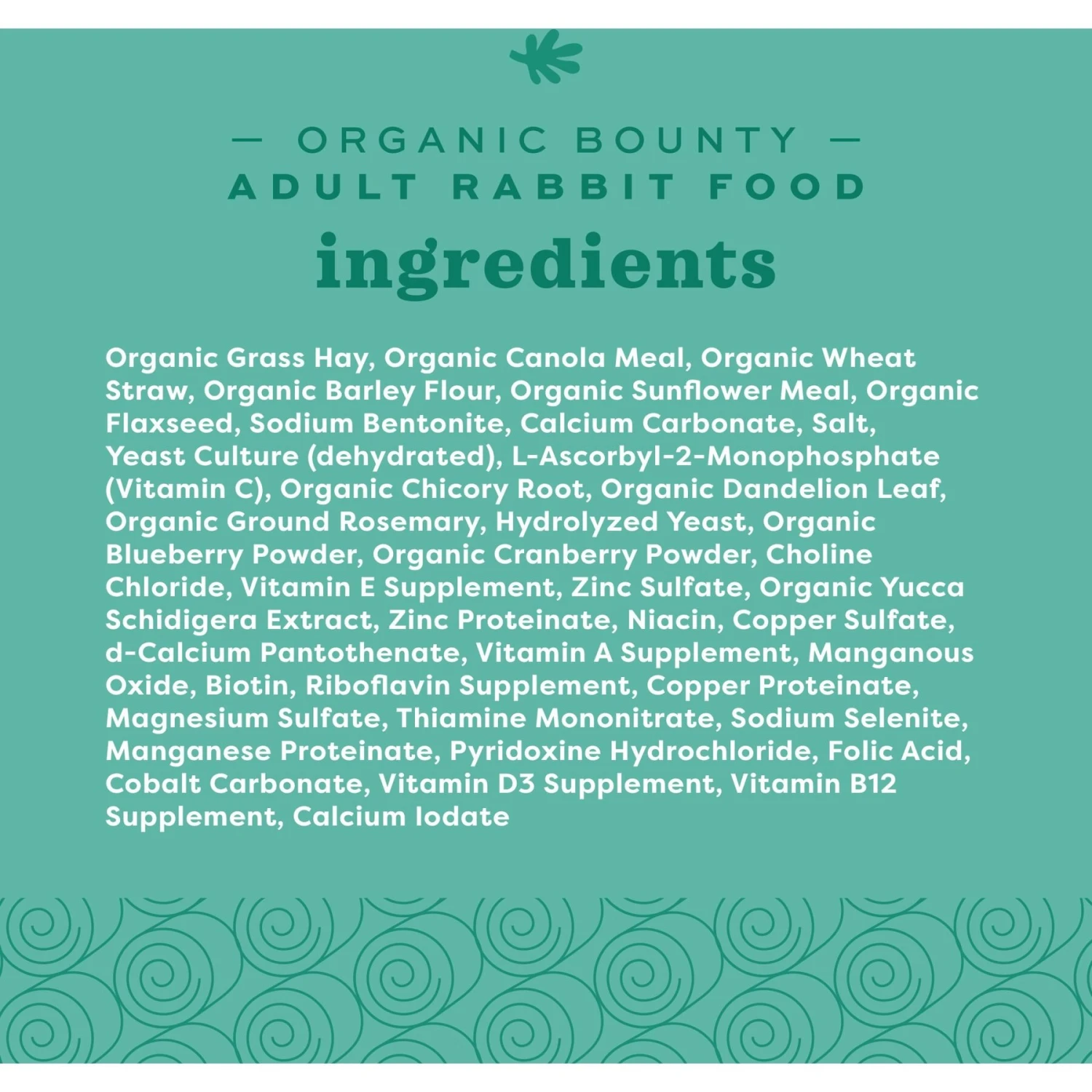 Oxbow Organic Bounty Adult Rabbit Food 4 Oxbow Organic Bounty Adult Rabbit Food - Image 4