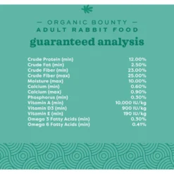 Oxbow Organic Bounty Adult Rabbit Food 13 Oxbow Organic Bounty Adult Rabbit Food -MiniMates Shop 95980 PT4. AC SS1800 V1661823842
