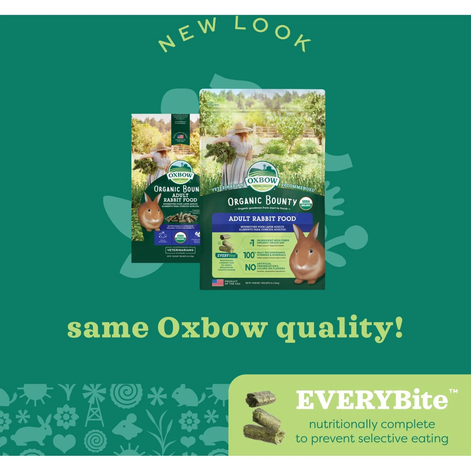 Oxbow Organic Bounty Adult Rabbit Food 7 Oxbow Organic Bounty Adult Rabbit Food - Image 7