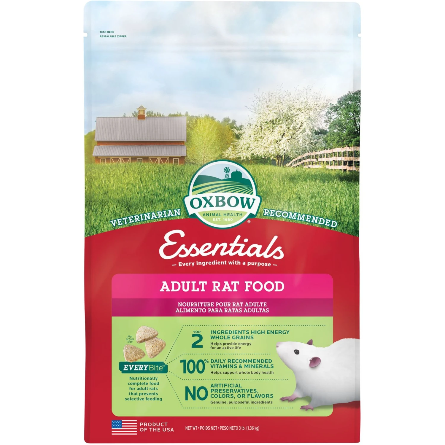 Oxbow Essentials Regal Rat Adult Rat Food 1 Oxbow Essentials Regal Rat Adult Rat Food