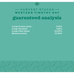 Oxbow Animal Health Harvest Hay Stacks Western Timothy Hay All Natural Hay For Rabbits, Guinea Pigs, Chinchillas, Hamsters & Gerbils -MiniMates Shop 96013 PT3. AC SS1800 V1661823920