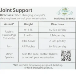Oxbow Natural Science Joint Support Small Animal Supplement -MiniMates Shop 96032 PT4. AC SS1800 V1507035932