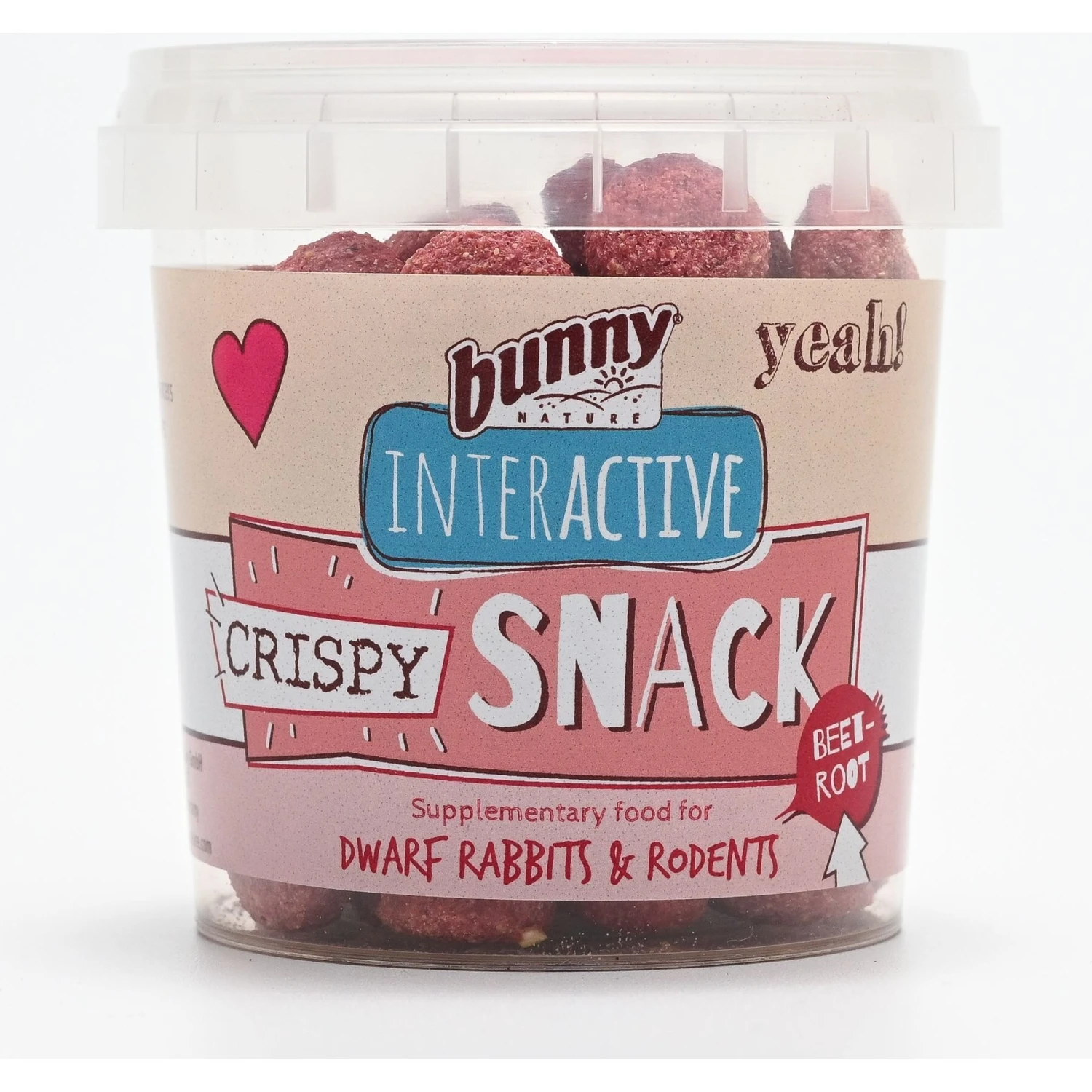 Bunny Nature Crispy Snack Beetroot Rabbit & Hamster Treats, 1.8-oz Tub 1 Bunny Nature Crispy Snack Beetroot Rabbit & Hamster Treats, 1.8-oz Tub