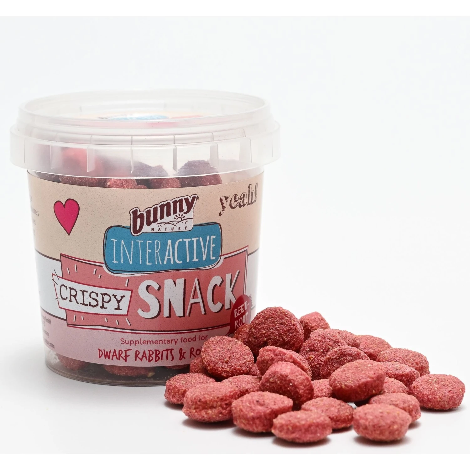 Bunny Nature Crispy Snack Beetroot Rabbit & Hamster Treats, 1.8-oz Tub 2 Bunny Nature Crispy Snack Beetroot Rabbit & Hamster Treats, 1.8-oz Tub - Image 2
