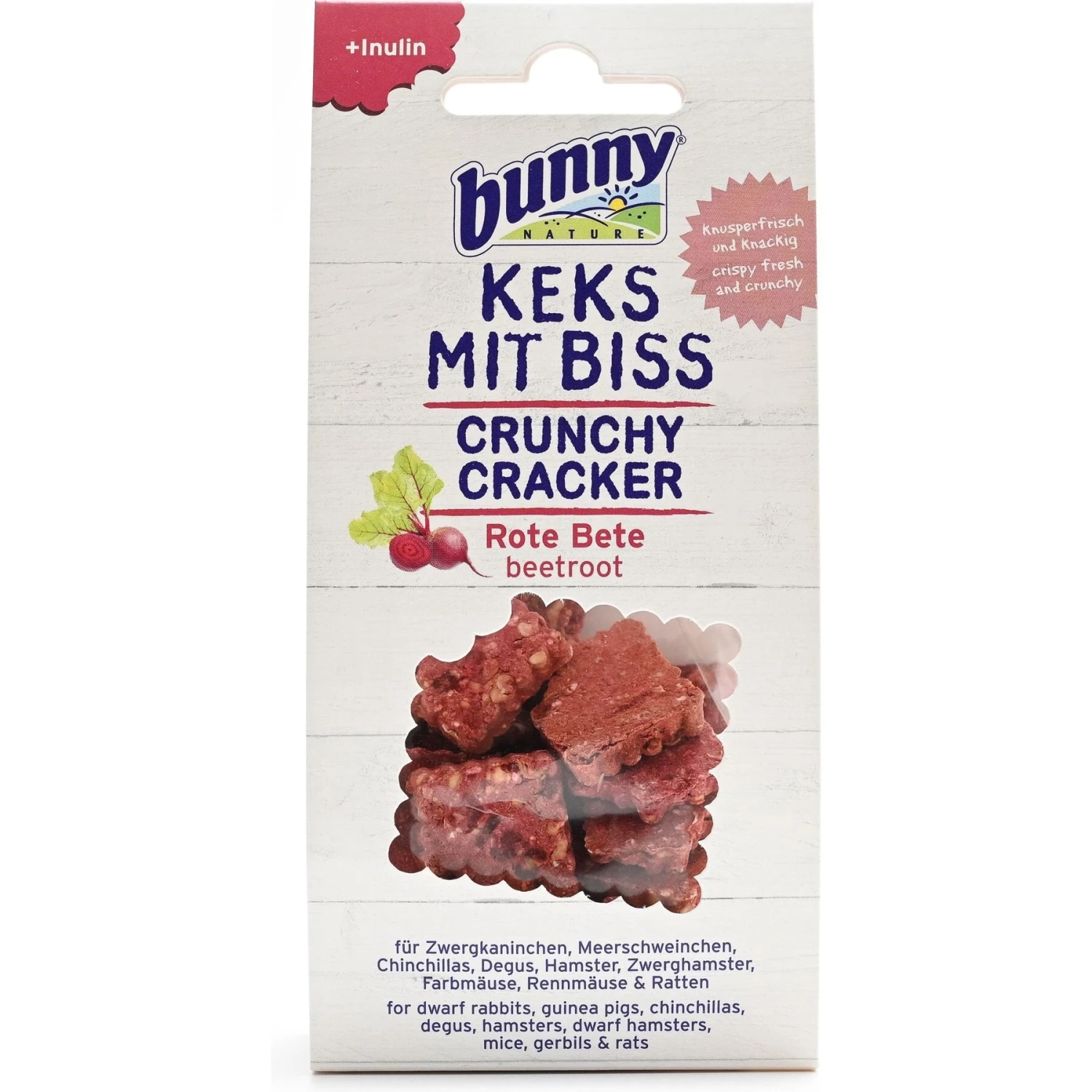 Bunny Nature Crunchy Cracker Beetroot Rabbit & Hamster Treats, 1.8-oz Bag 1 Bunny Nature Crunchy Cracker Beetroot Rabbit & Hamster Treats, 1.8-oz Bag
