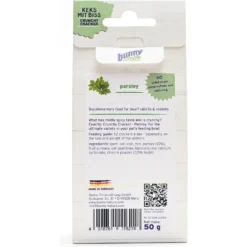 Bunny Nature Crunchy Cracker Parsley Rabbit & Hamster Treats, 1.8-oz Bag -MiniMates Shop 960830 PT2. AC SS1800 V1695051587