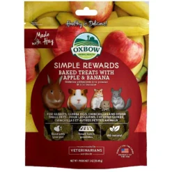 Oxbow Simple Rewards Oven Baked With Apple & Banana Small Animal Treats