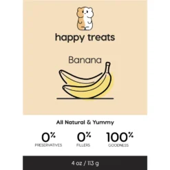 Happy Habitats Tiny Pet Treats Banana Freeze-Dried Small Animal Treats, 4-oz Bag 6 Happy Habitats Tiny Pet Treats Banana Freeze-Dried Small Animal Treats, 4-oz Bag -MiniMates Shop 961118 PT3. AC SS1800 V1697134051