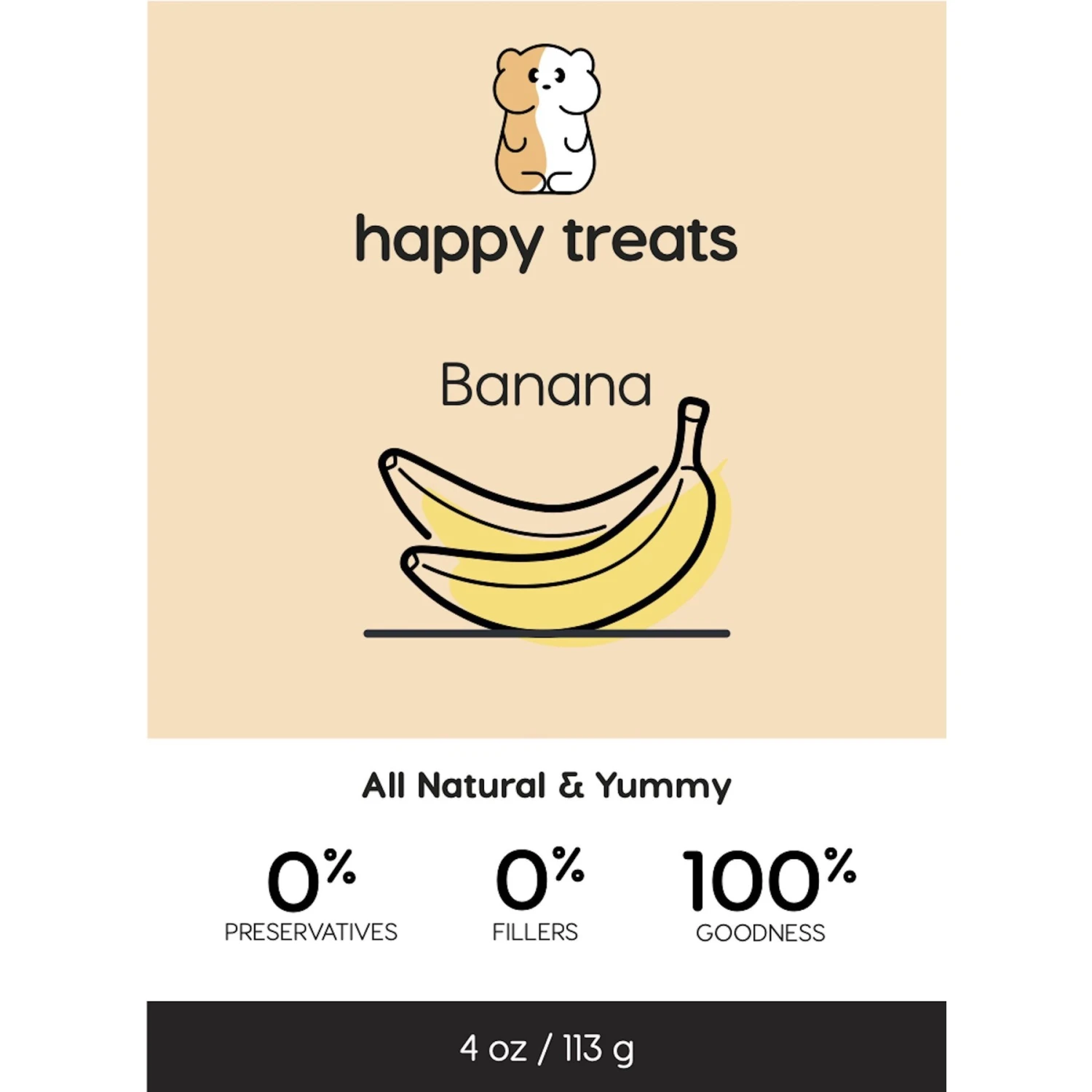 Happy Habitats Tiny Pet Treats Banana Freeze-Dried Small Animal Treats, 4-oz Bag 3 Happy Habitats Tiny Pet Treats Banana Freeze-Dried Small Animal Treats, 4-oz Bag - Image 3