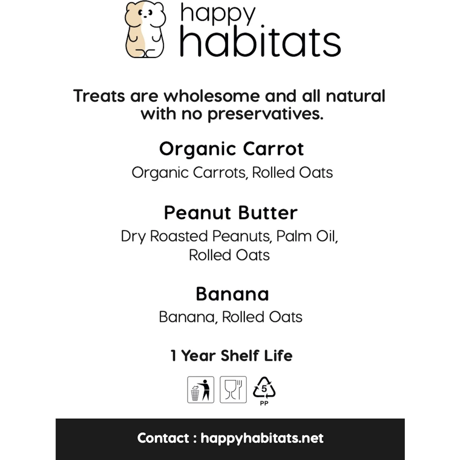 Happy Habitats Tiny Pet Treats Banana Freeze-Dried Small Animal Treats, 4-oz Bag 4 Happy Habitats Tiny Pet Treats Banana Freeze-Dried Small Animal Treats, 4-oz Bag - Image 4