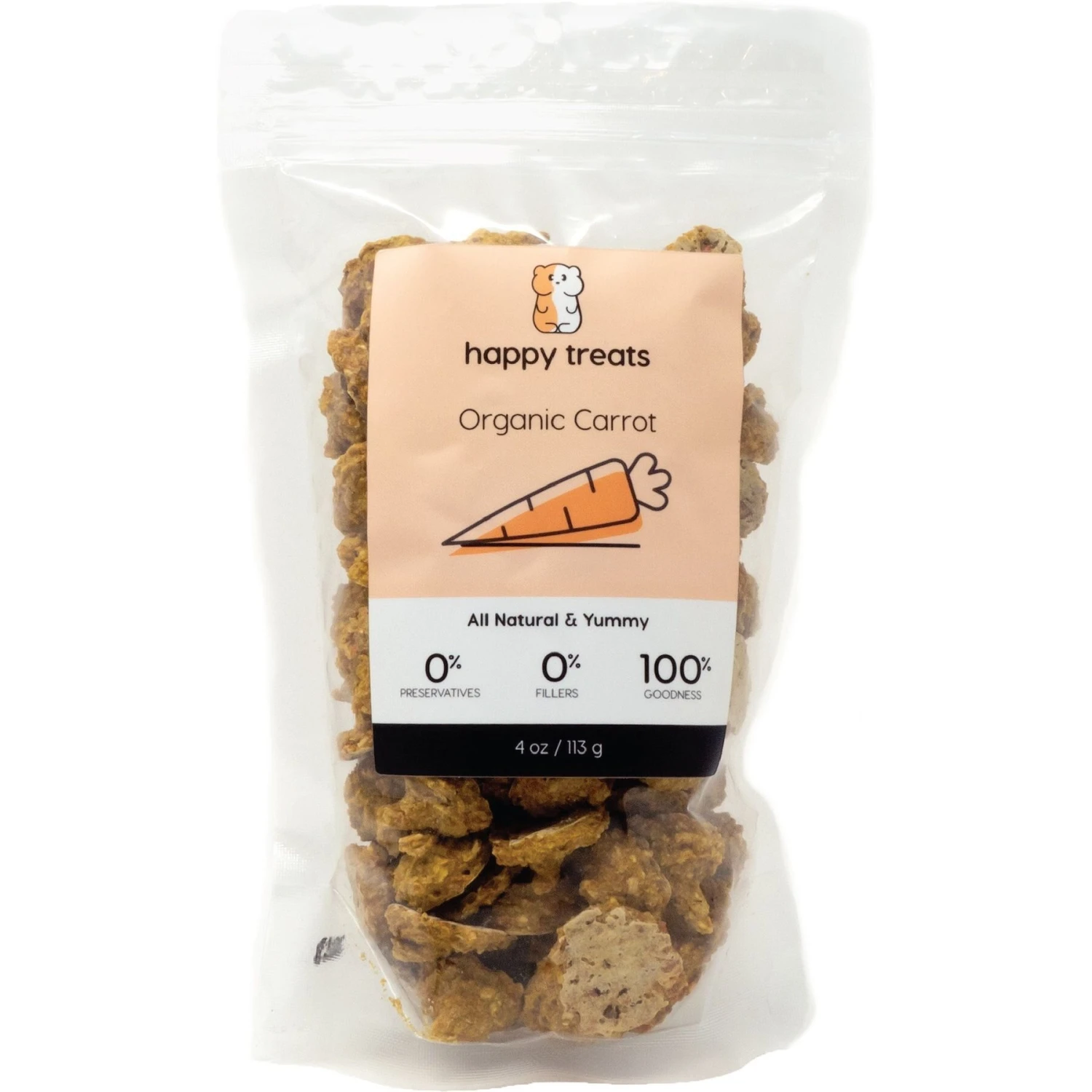 Happy Habitats Tiny Pet Treats Carrot Freeze-Dried Small Animal Treats, 4-oz Bag 1 Happy Habitats Tiny Pet Treats Carrot Freeze-Dried Small Animal Treats, 4-oz Bag