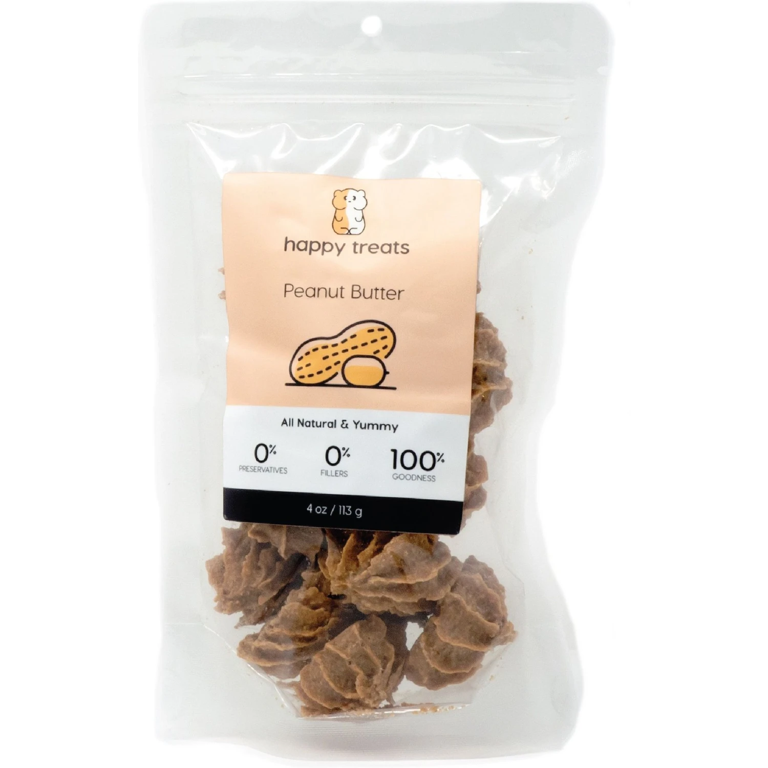 Happy Habitats Tiny Pet Treats Peanut Butter Freeze-Dried Small Animal Treats, 4-oz Bag 1 Happy Habitats Tiny Pet Treats Peanut Butter Freeze-Dried Small Animal Treats, 4-oz Bag