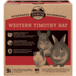 Oxbow Animal Health Western Timothy Hay All Natural Hay For Rabbits, Guinea Pigs, Chinchillas, Hamsters & Gerbils