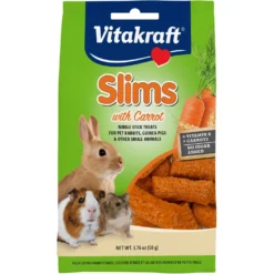 Vitakraft Slims Carrot Crispy Nibble Stick Small Animal Treats