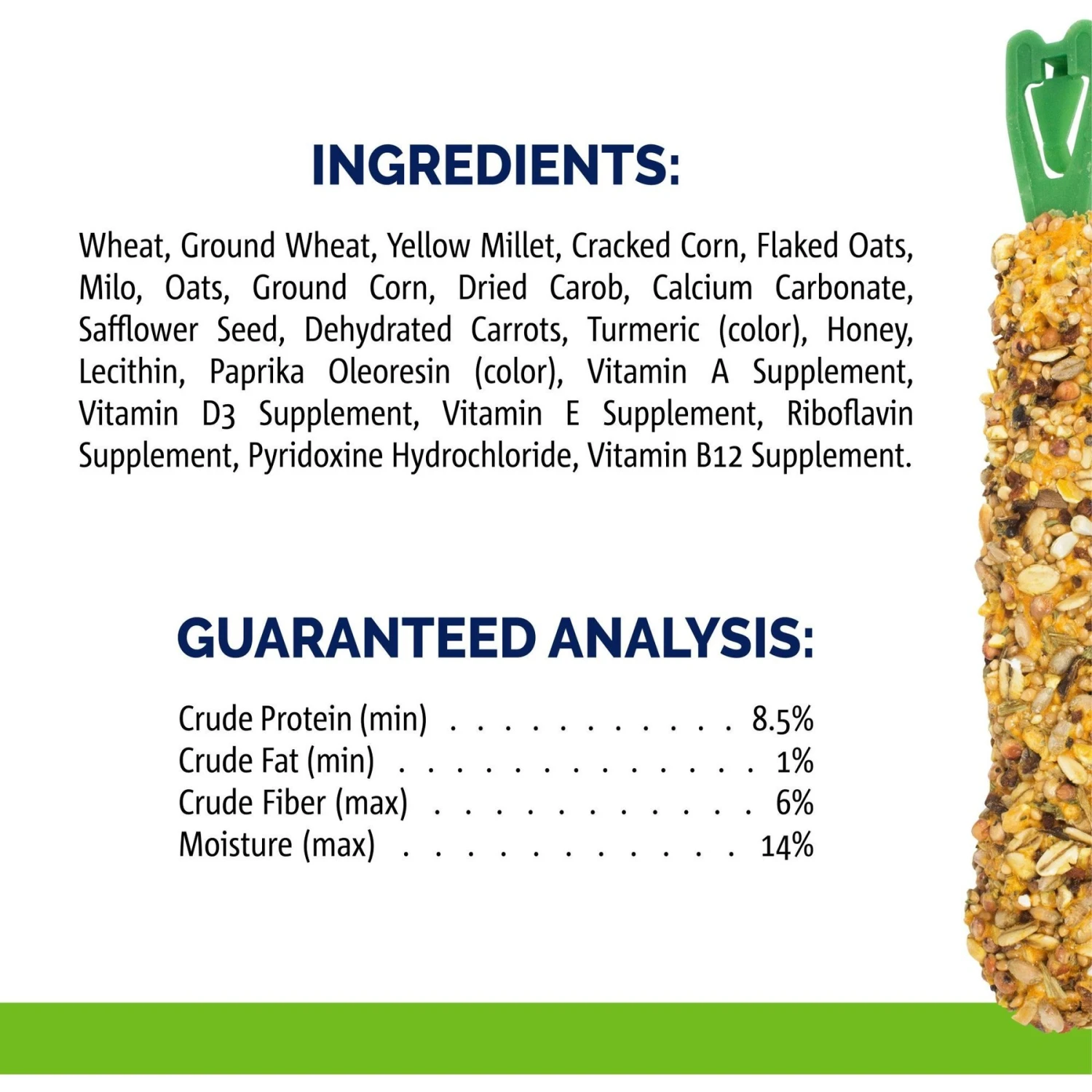 Vitakraft Crunch Sticks Whole Grains & Honey Flavor Rabbit Treat, 2-pack 4 Vitakraft Crunch Sticks Whole Grains & Honey Flavor Rabbit Treat, 2-pack - Image 4