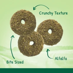 Vitakraft Crunchy Alfalfa Nibble Rings Rabbit, Guinea Pig, Hamster & Small Animal Treat, 10.6-0z Bag -MiniMates Shop 96282 PT3. AC SS1800 V1666652041