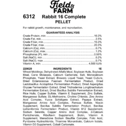 Kent Field & Farm Rabbit 16 Complete Small Pet Food -MiniMates Shop 964334 PT3. AC SS1800 V1699288388