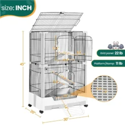 Yaheetech 4-Level Rolling Rabbit Cage On Wheel, Gray 10 Yaheetech 4-Level Rolling Rabbit Cage On Wheel, Gray -MiniMates Shop 964446 PT2. AC SS1800 V1695933733