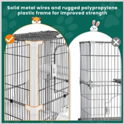 Yaheetech 4-Level Rolling Rabbit Cage On Wheel, Gray 15 Yaheetech 4-Level Rolling Rabbit Cage On Wheel, Gray -MiniMates Shop 964446 PT7. AC SS1800 V1696262007