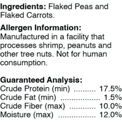 Brown's Tropical Carnival Natural Peas & Carrots Small Pet Treats, 3.5-oz Bag -MiniMates Shop 970494 PT3. AC SS1800 V1698437964