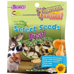 Brown's Tropical Carnival Natural Select Seeds Small Animal Treats