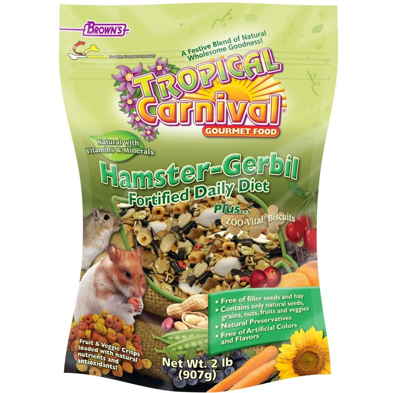 Brown's Tropical Carnival Gourmet Gerbil & Hamster Food 1 Brown's Tropical Carnival Gourmet Gerbil & Hamster Food