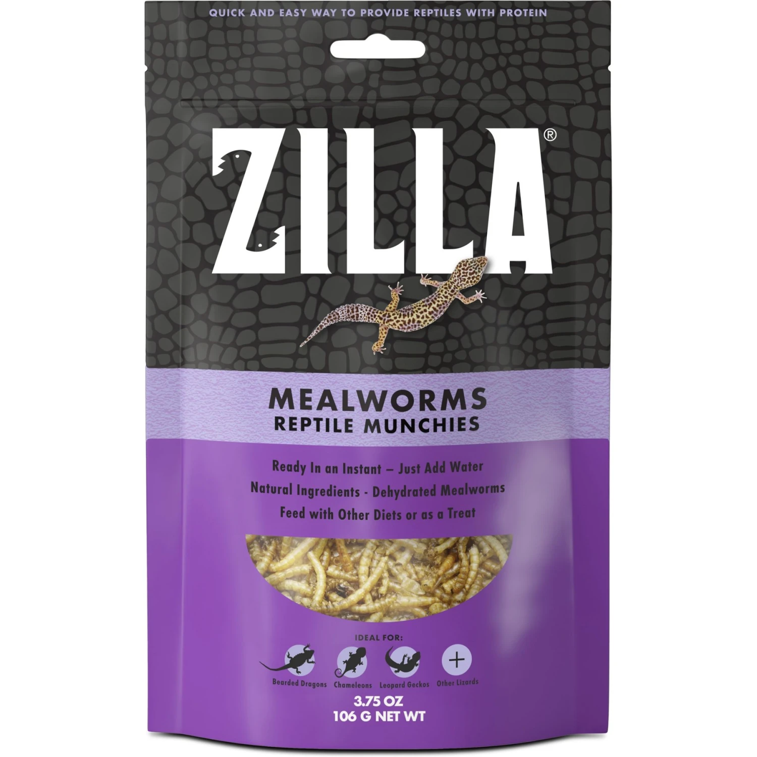 Zilla Reptile Munchies Mealworms Lizard Food 1 Zilla Reptile Munchies Mealworms Lizard Food