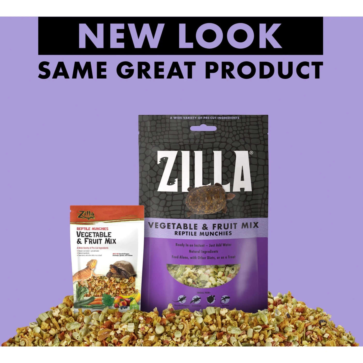 Zilla Small Animal Munchies Vegetable & Fruit Mix Lizard Food 7 Zilla Small Animal Munchies Vegetable & Fruit Mix Lizard Food - Image 7