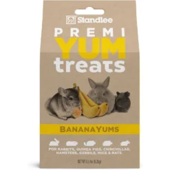 Standlee PremiYum BananaYums Banana Small Animal Treats, 8-oz Box